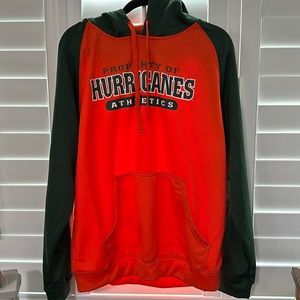 Miami Hurricanes hoodie size L